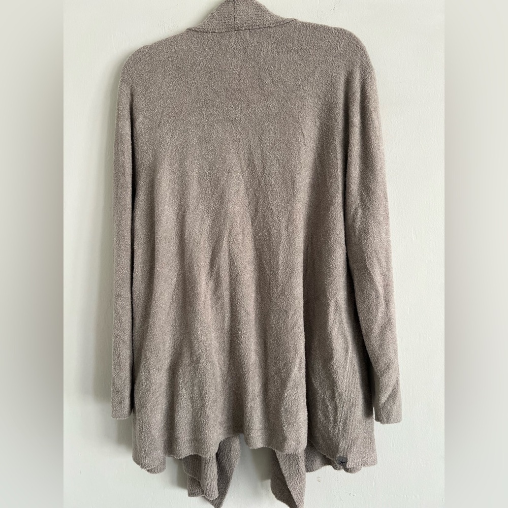 Barefoot Dreams Cozychic Lite Ribbed Island Wrap Cardigan in Pewter Sz 2XP NWT - Picture 5 of 11